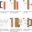 5 Inch Black Square Kitchen Cabinet Handles Cabinet Pulls - Kitchen Cabinet Hardware for Cabinet Door ,Drawers,Cupboard and Wardrobe