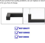 10 Pack 6 Inch(152mm) Hole Centers Matte Black Square Cabinet Door Handles