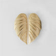 4 Pairs Creative Leaf Shape Handle Knob with Mounting Screws for Kitchen Cupboard Cabinet Wardrobe Drawer Door (Gold, 64mm)