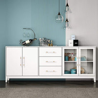 Brushed Brass Cabinet Pulls Arcylic Drawer Pulls - Acrylic Round Bar Series - Hole Centers(2-1/2 Inch，64mm)