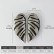2 Pairs Creative Leaf Shape Handle Knob with Mounting Screws for Kitchen Cupboard Cabinet Wardrobe Drawer Door (Silver Ancient, 64mm)