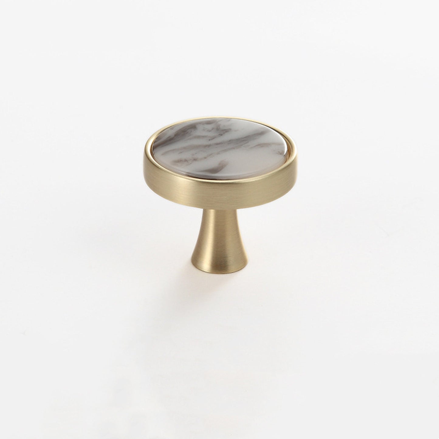 Brushed Brass Dresser Knobs，Zinc Alloy Drawer Knobs，Dresser Knobs with Screws，Pulls Handles for Kitchen Wardrobe Cupboard