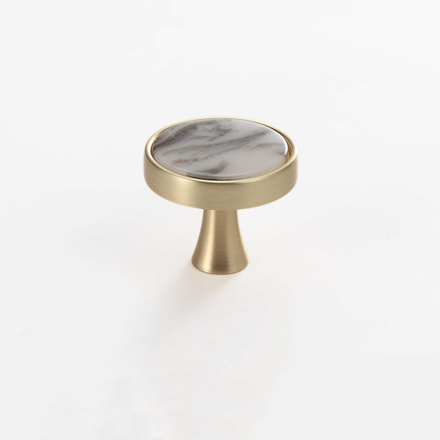 Brushed Brass Dresser Knobs，Zinc Alloy Drawer Knobs，Gold Drawer Knobs Pulls Suitable for Kitchen Cabinets Cupboard (Black Pearl)