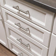 2-1/2 Inch Cabinet Handles Brushed Nickel Cabinet Pulls(64mm, Hole Centers)