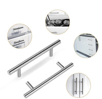 3-1/2 Inch Brushed Nickel Cabinet Pulls Modern Cabinet Handles(90mm, Hole Centers)