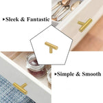 Brushed Brass Cabinet Knobs，2