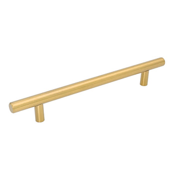 Brushed Brass Cabinet Pulls，Stainless Steel Drawer Handles，7-1/2