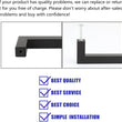 18 inch(Center To Center) Modern Square Cabinet Pulls(458mm，Matte Black)