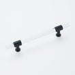 Black Cabinet Pulls Arcylic Drawer Pulls - New Acrylic Pulls - Hole Centers(Knob,2.5",3",3.5",3.75",4",5",6.25",7.5")