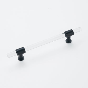 Black Cabinet Pulls Arcylic Drawer Pulls - New Acrylic Pulls - Hole Centers(Knob,2.5",3",3.5",3.75",4",5",6.25",7.5")