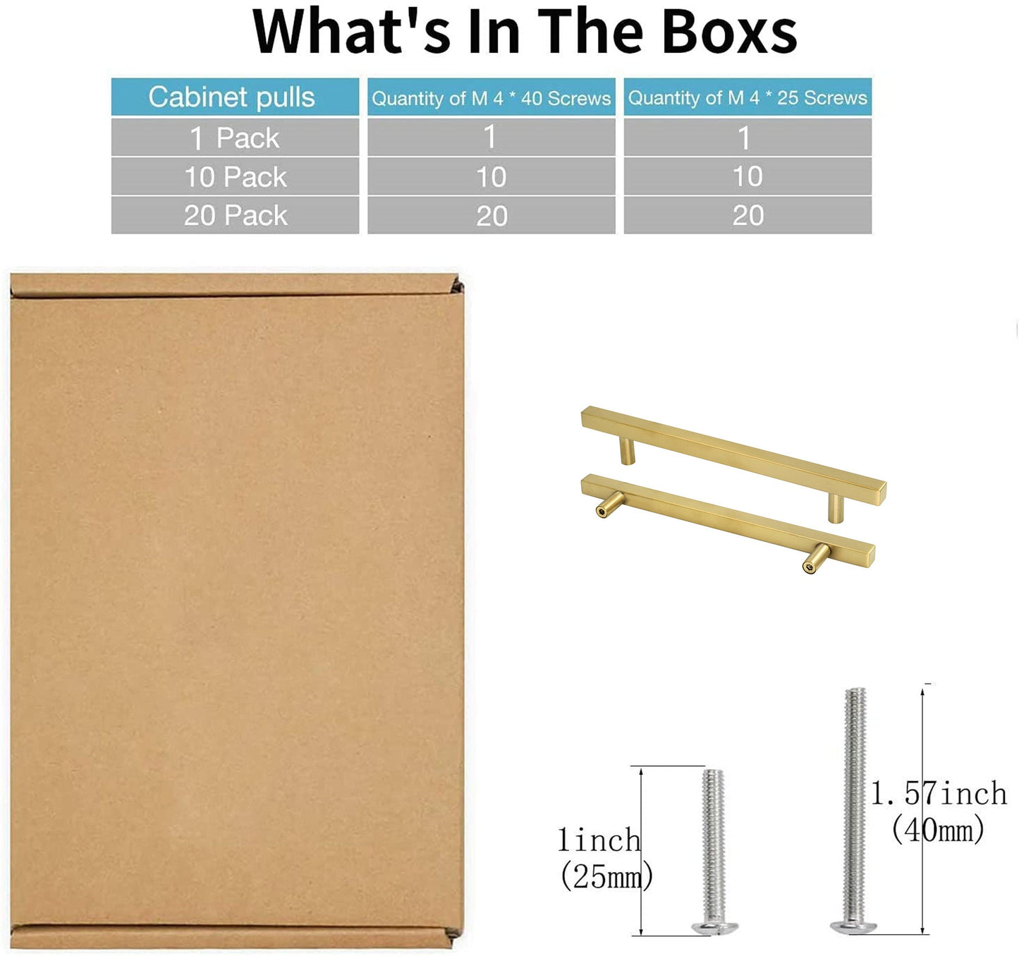 Brushed Brass Cabinet Pulls Gold Cabinet Pulls - 6-1/4" Inch (160mm) Hole Centers