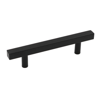 Black Kitchen Cabinet Handles Square Cabinet Drawer Pulls - Stainless Steel Cabinet Handles - Hole Centers(3.5