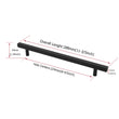 Matte Black Cabinet Pulls Kitchen Cabinet Handles - Large Size Handles - Hole Centers(7.5"，8"，8.8"，10")