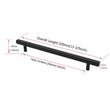 Matte Black Cabinet Pulls Kitchen Cabinet Handles - Large Size Handles - Hole Centers(7.5"，8"，8.8"，10")