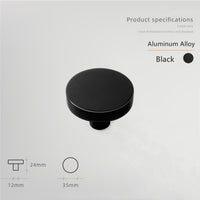 Macarone Color Aluminum Alloy Cabinet Knobs，1.38 Inch Round Dresser Handles Knobs for Home, Kitchen, Bathroom, Office and More