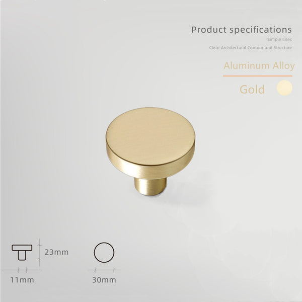 Aluminum Alloy Cabinet Knobs - Color Macaron Pattern - 1.18 Inch Round Drawer Pulls - Single Hole Knobs for Drawer Dressers Cabinet Cupboard