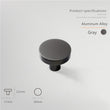 Aluminum Alloy Cabinet Knobs - Color Macaron Pattern - 1.18 Inch Round Drawer Pulls - Single Hole Knobs for Drawer Dressers Cabinet Cupboard