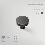 Aluminum Alloy Cabinet Knobs - Color Macaron Pattern - 1.18 Inch Round Drawer Pulls - Single Hole Knobs for Drawer Dressers Cabinet Cupboard