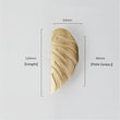 2 Pairs Creative Leaf Shape Handle Knob with Mounting Screws for Kitchen Cupboard Cabinet Wardrobe Drawer Door (Gold, 64mm)