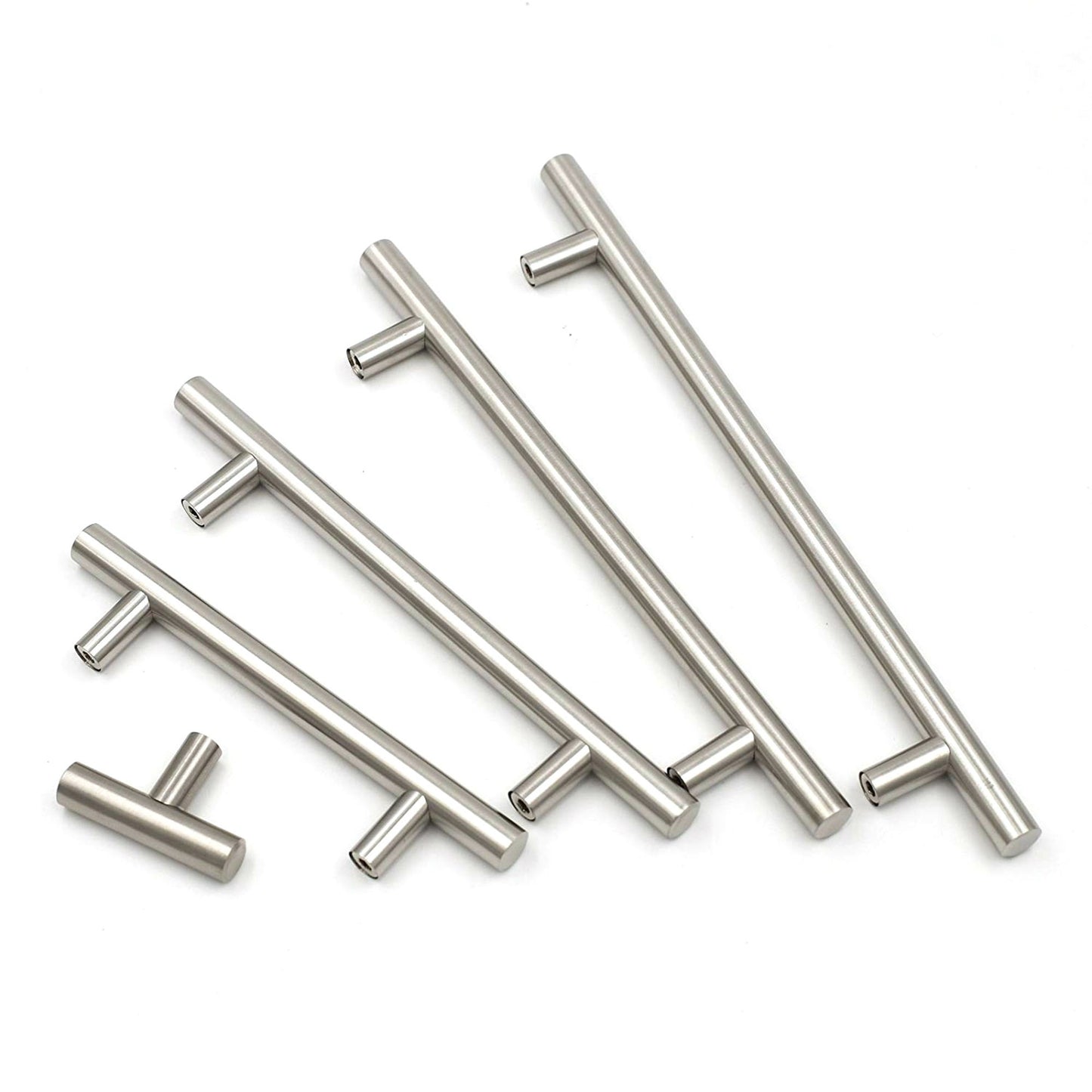 2 Inch Cabinet Knobs Brushed Nickel Drawer Knobs(Single Hole, Hole Centers)