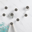 Brushed Brass Decorative Cabinet Hexagon Knobs，1.18"(30mm) Hexagon Solid Cabinet Knobs for Home，Kitchen，Bathroom，Office and More