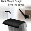 Modern Finger Edge Pulls Tab Pulls，Aluminum Alloy Hidden Handles Kitchen Cupboard Furniture Hardware - (Black，CC: 76mm)