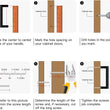 18 inch(Center To Center) Modern Square Cabinet Pulls(458mm，Matte Black)