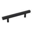 Black Kitchen Cabinet Handles Square Cabinet Drawer Pulls - Stainless Steel Cabinet Handles - Hole Centers(3.5"，3.7.5"，4")