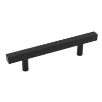 Black Kitchen Cabinet Handles Square Cabinet Drawer Pulls - Stainless Steel Cabinet Handles - Hole Centers(3.5"，3.7.5"，4")