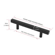 Black Kitchen Cabinet Handles Square Cabinet Drawer Pulls - Stainless Steel Cabinet Handles - Hole Centers(3.5"，3.7.5"，4")