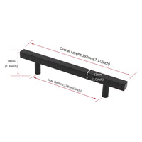 Matte Black Cabinet Pulls Cabinet Hardware Handles - Stainless Steel Cabinet Handles - Hole Centers(4.5"，5"，6.25")