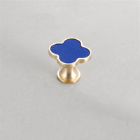 Leather Dresser Knobs, Handmade Leather Handles, Four Leaf Clover Shape T Knobs for Home, Kitchen, Bathroom, Office and More