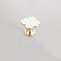 Leather Dresser Knobs, Handmade Leather Handles, Four Leaf Clover Shape T Knobs for Home, Kitchen, Bathroom, Office and More