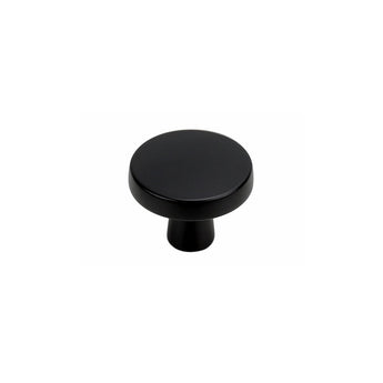 1-1/4 Inch Matte Black Kitchen Cabinet Knobs，Solid Dresser Knobs Drawer Knobs for Cupboard Drawer Pulls