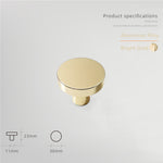 Aluminum Alloy Cabinet Knobs - Color Macaron Pattern - 1.18 Inch Round Drawer Pulls - Single Hole Knobs for Drawer Dressers Cabinet Cupboard