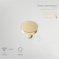 Aluminum Alloy Cabinet Knobs - Color Macaron Pattern - 1.18 Inch Round Drawer Pulls - Single Hole Knobs for Drawer Dressers Cabinet Cupboard
