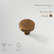 Aluminum Alloy Cabinet Knobs - Color Macaron Pattern - 1.18 Inch Round Drawer Pulls - Single Hole Knobs for Drawer Dressers Cabinet Cupboard
