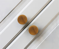 Aluminum Alloy Cabinet Knobs - Color Macaron Pattern - 1.18 Inch Round Drawer Pulls - Single Hole Knobs for Drawer Dressers Cabinet Cupboard