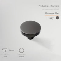 Children Room Knobs - Color Macaron Pattern - 1.38 Inch Round Drawer Pulls - Single Hole Knobs for Kitchen Bathroom Kids Room Girls Room