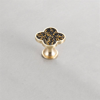 Four Leaf Clover Knobs，Zinc Alloy Cabinet Door Knobs，1.25