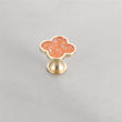 Four Leaf Clover Knobs，Zinc Alloy Cabinet Door Knobs，1.25"(32mm) Brass Door Knobs for Modern Home Décor (Four Leaf Clover-Diamond Series)