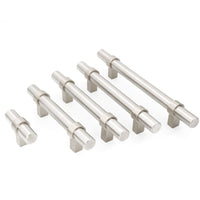 3-1/2"(90mm) Hole Center Cabinet Handles Pulls for Kitchen Stainless Steel Brushed Nickel Drawer Pulls ( 6" Length ）