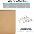 3"(76mm) Hole Center Cabinet Handles Pulls for Kitchen Stainless Steel Brushed Nickel Drawer Pulls ( 5" Length ）
