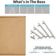 3 Inch Brushed Nickel Cabinet Pulls Modern Cabinet Handles(76mm, Hole Centers)
