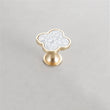 Four Leaf Clover Shape T Knobs, Zinc Alloy Round Knobs, 1.25"(32mm) Brass Door Knobs for Home, Kitchen, Bathroom, Office and More