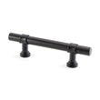 3 Inch Hole Center Cabinet Handles Pulls for Kitchen Stainless Steel Matte Black Drawer Pulls ( 5" Length ）