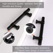 3 Inch Hole Center Cabinet Handles Pulls for Kitchen Stainless Steel Matte Black Drawer Pulls ( 5" Length ）