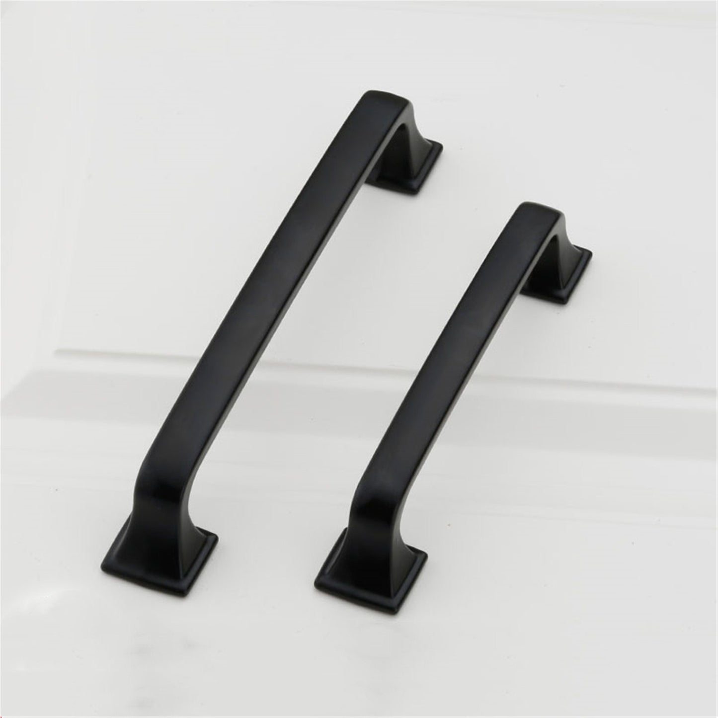 3.75 Inch Matte Black Cabinet Handles for Bathroom, Wardrobe, Bedroom