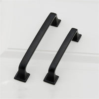 3.75 Inch Matte Black Cabinet Handles for Bathroom, Wardrobe, Bedroom