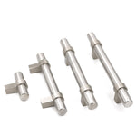 Brushed Nickel Drawer Pulls Kitchen Cabinet Handles - Round Shape Series - Hole Centers(Single Hole, 3